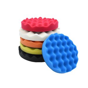 S005G Almohadilla para pulir de espuma tipo gofre almohadillas de pulido RO/DA/GA, pulidor de coche, compuesto de barco, pulido y encerado