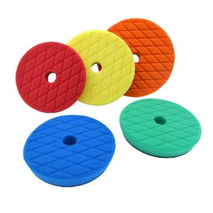 S003G Buffing Polishing Pad Waffle Foam Buffing Pads Backing Plate Car Polisher Boat Compounding Polishing and Waxing