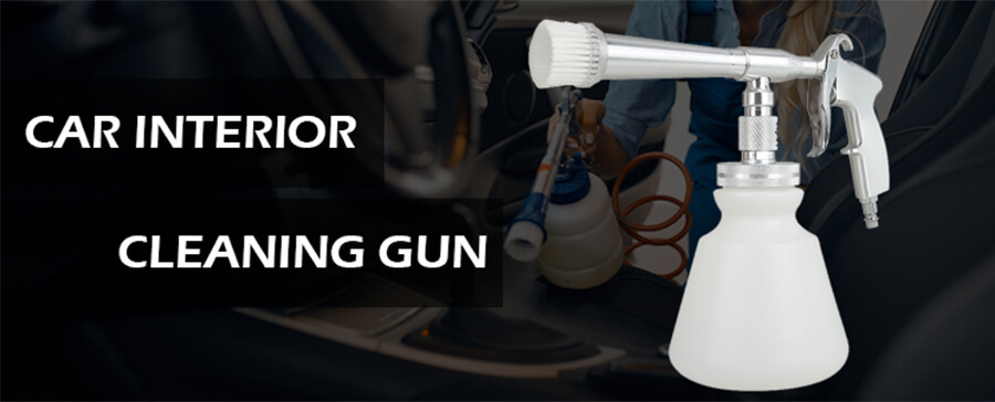 1705053411 S813I Car Cleaning Gun High Pressure Car Interior Cleaning Tool Auto Detailing Supplies with 1L Foam Bottle Cleaning Brush Air Blow Gun