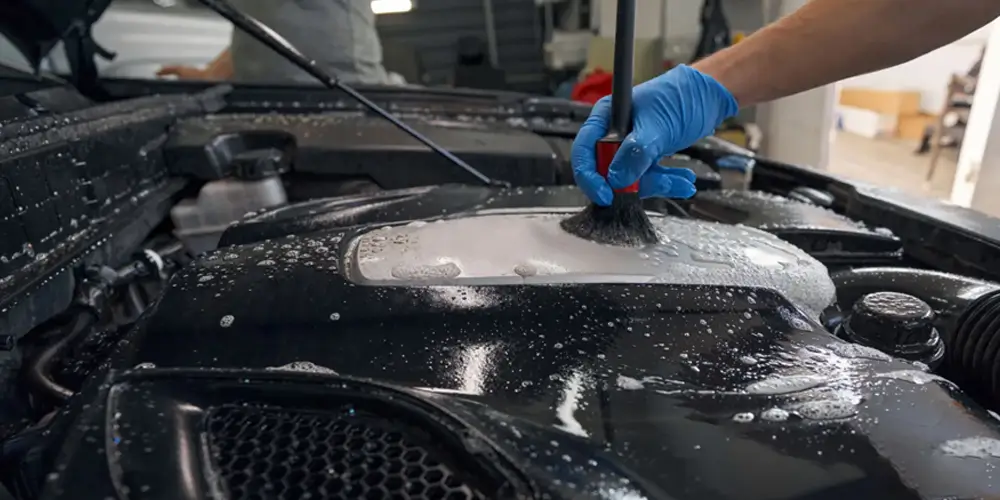 1706078806 How does Engine Cleaner work to remove grease and dirt