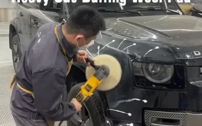 Wholesale Excellence: SYBON's 9" 100% Wool Heavy Cut Buffing Wool Pad for Distributors