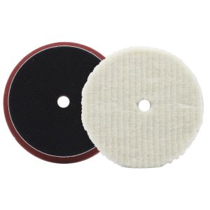 S017G New Trend 100% Nature Wool Polishing Pad Car Detailing Remove Scratches Stripe Pattern Cutting Force Strip Wool Buffing Pad